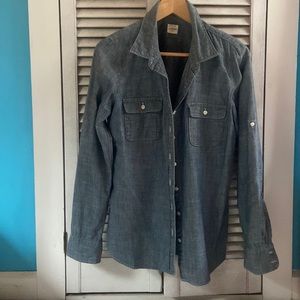 JCrew Chambray Button Down Shirt Size 10